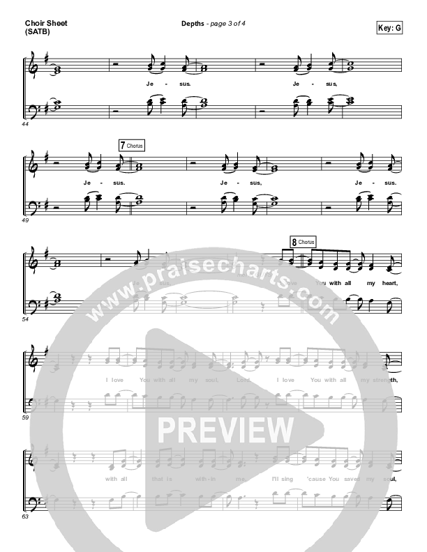 Depths Choir Vocals (SATB) (Hillsong Worship)