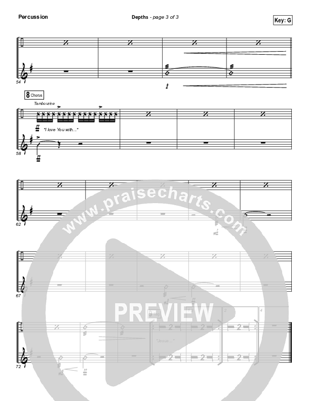 Depths Percussion (Hillsong Worship)