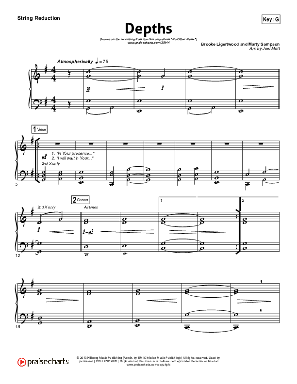 Depths String Pack (Hillsong Worship)