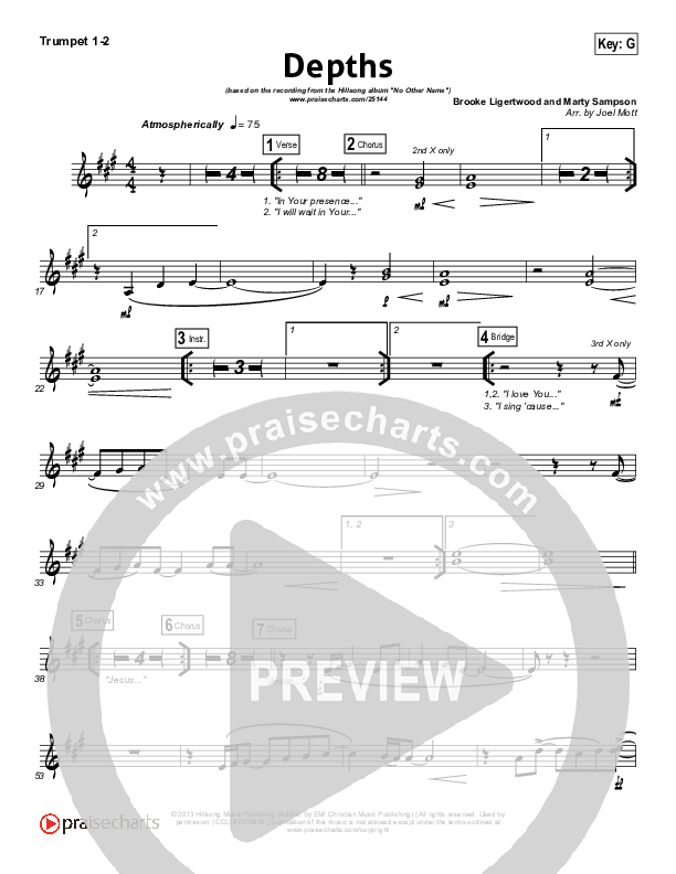 Depths Brass Pack (Hillsong Worship)