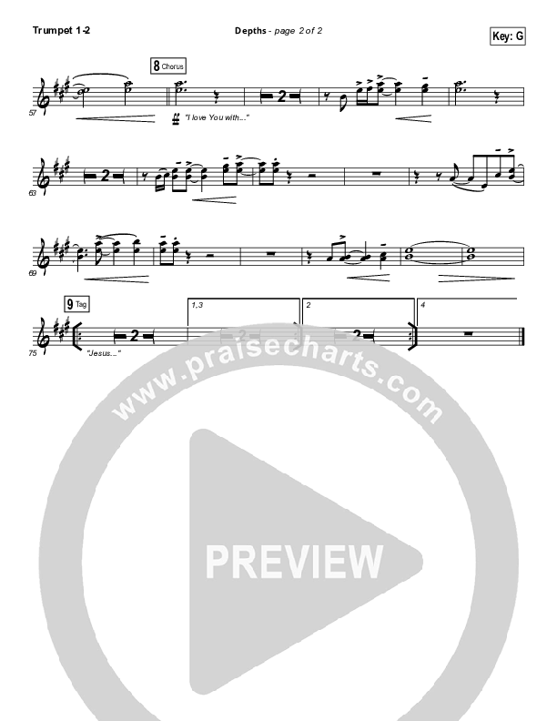 Depths Trumpet 1,2 (Hillsong Worship)