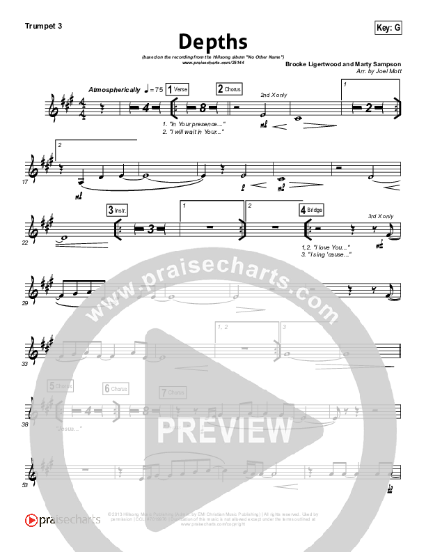 Depths Trumpet 3 (Hillsong Worship)