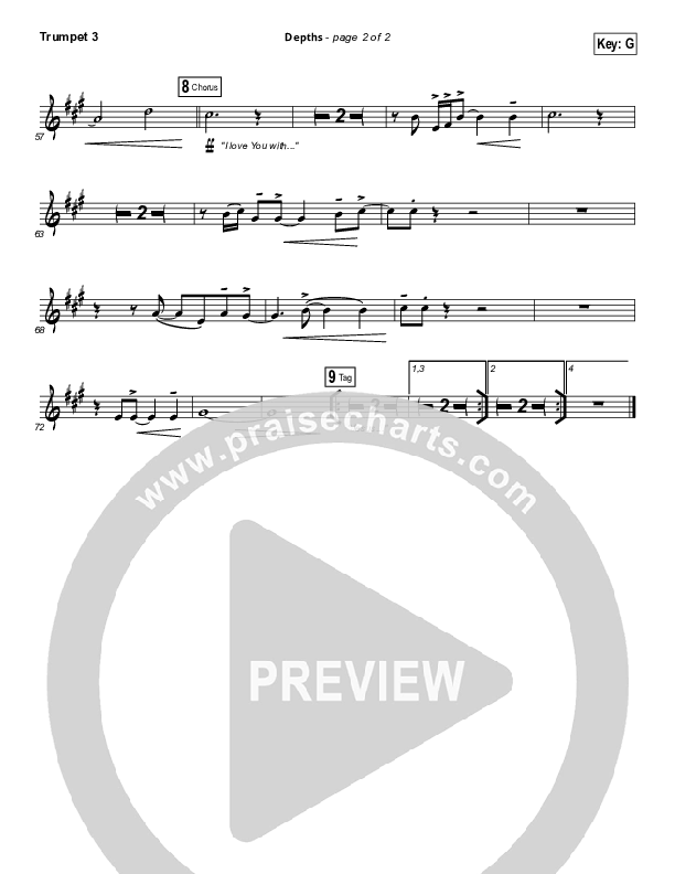 Depths Trumpet 3 (Hillsong Worship)