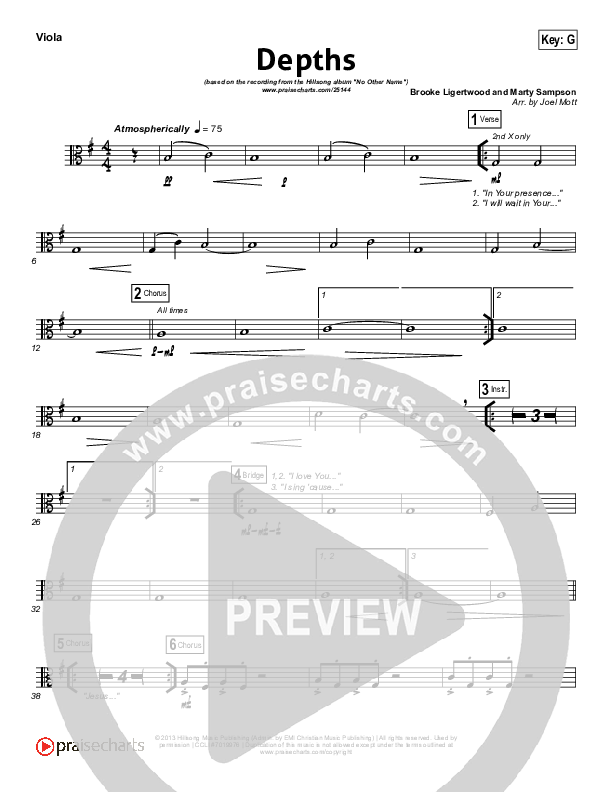 Depths Viola (Hillsong Worship)