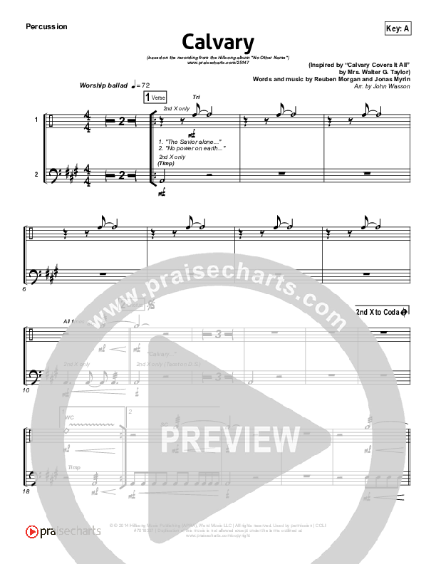 Calvary Percussion (Hillsong Worship)