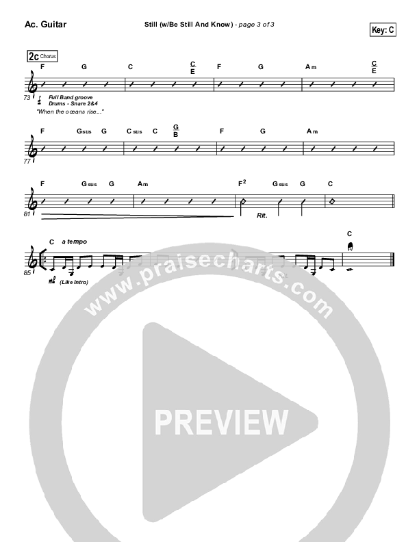 Still Acoustic Guitar (Don Moen)