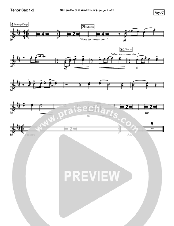 Still Tenor Sax 1/2 (Don Moen)