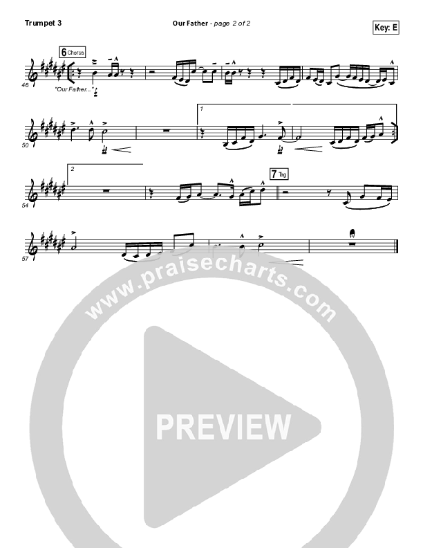 Our Father Trumpet 3 (Hillsong Worship)