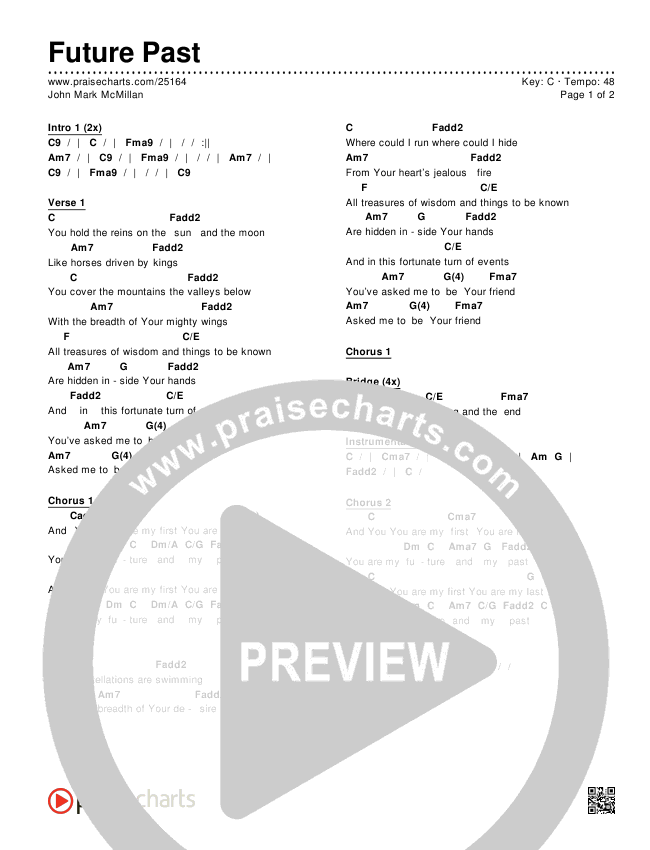 Future Past Chords & Lyrics (John Mark McMillan)