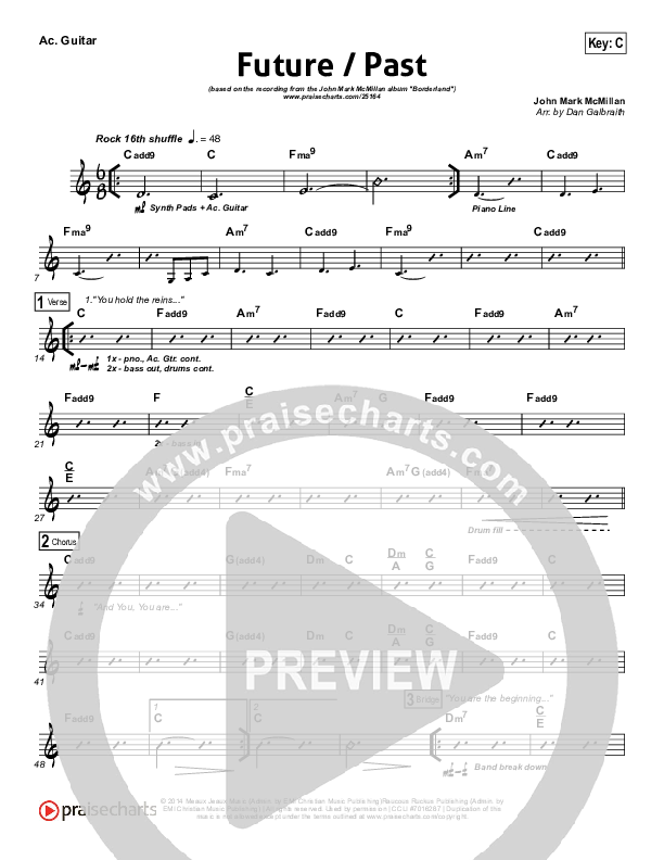 Future Past Rhythm Chart (John Mark McMillan)