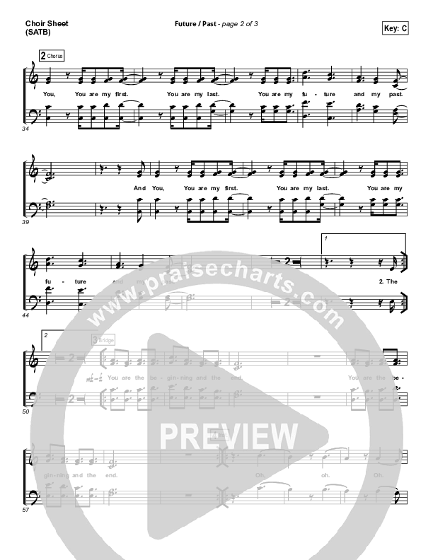 Future Past Choir Sheet (SATB) (John Mark McMillan)