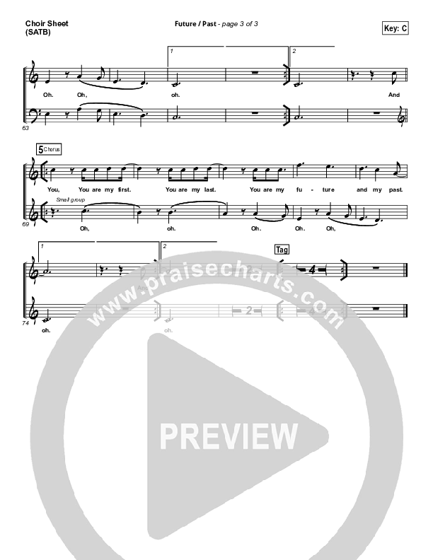 Future Past Choir Sheet (SATB) (John Mark McMillan)