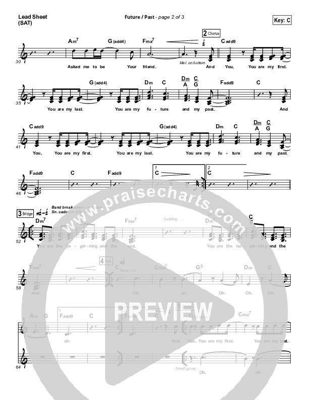 Future Past Lead Sheet (SAT) (John Mark McMillan)