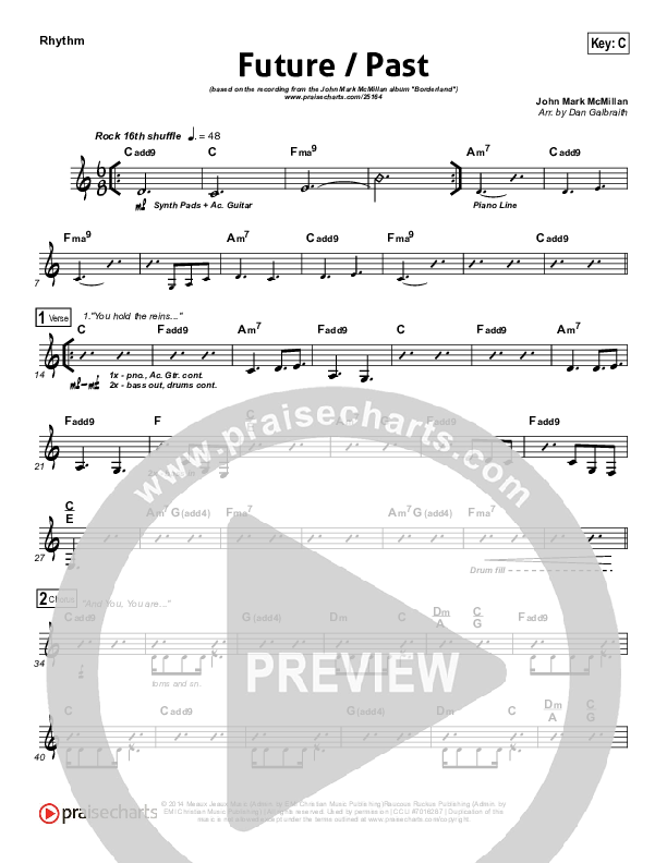 Future Past Rhythm Chart (John Mark McMillan)
