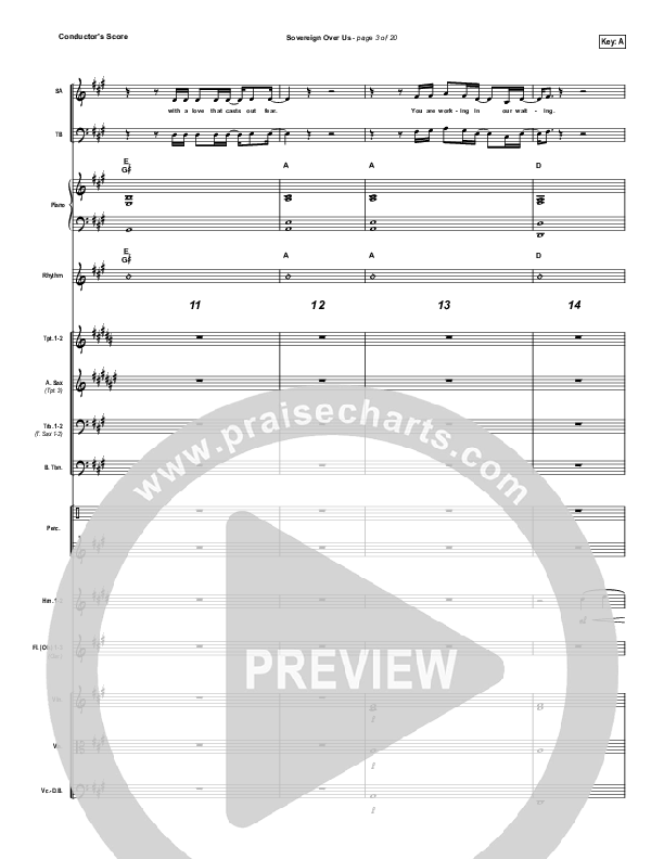 Sovereign Over Us Conductor's Score (Michael W. Smith)