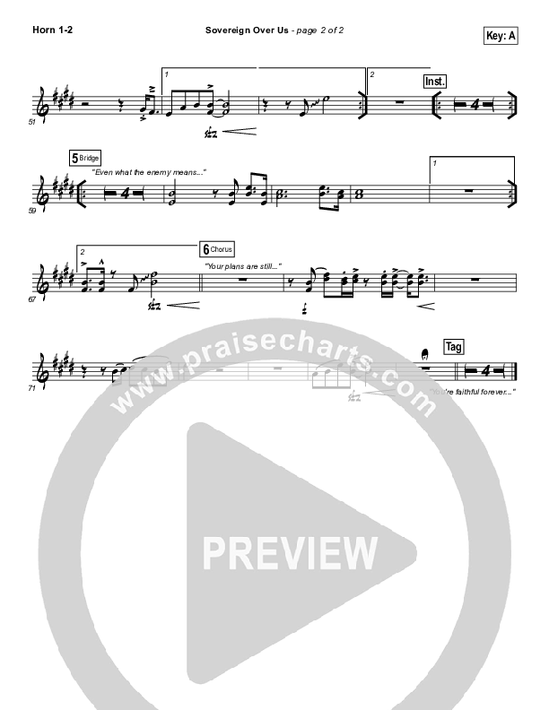 Sovereign Over Us Brass Pack (Michael W. Smith)
