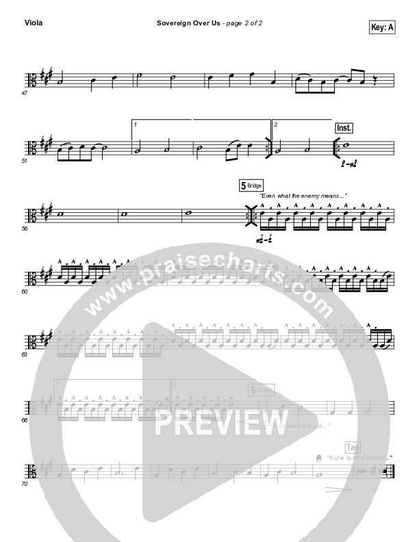 Sovereign Over Us Viola (Michael W. Smith)