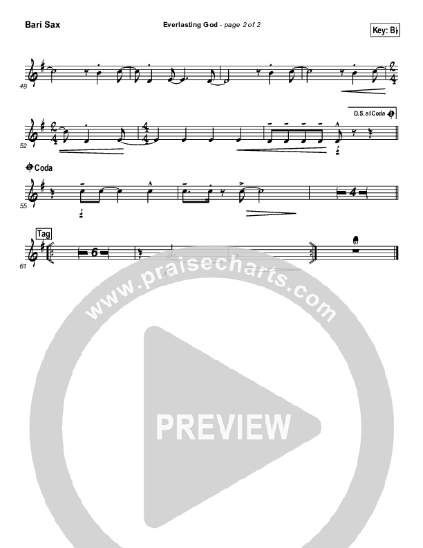 Everlasting God Bari Sax (Brenton Brown)