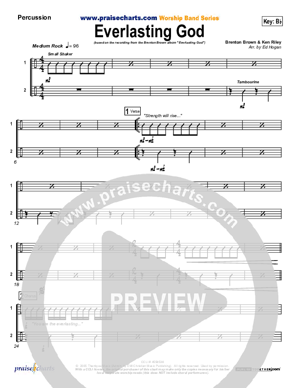 Everlasting God Percussion (Brenton Brown)