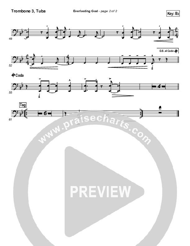Everlasting God Trombone 3/Tuba (Brenton Brown)