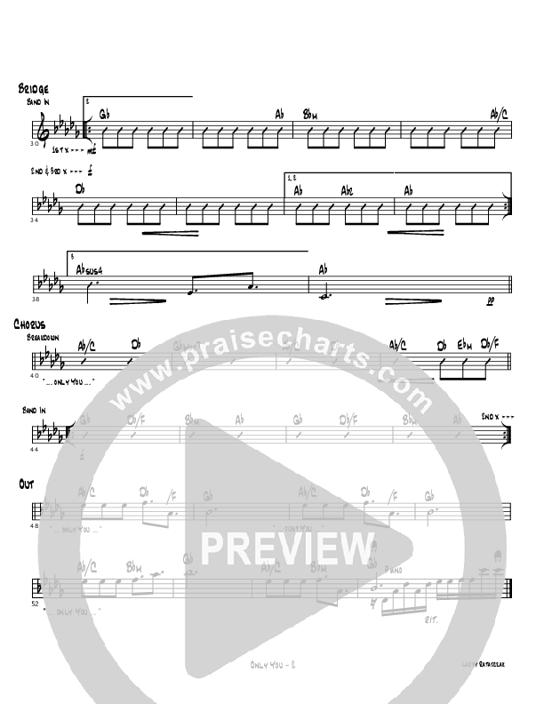 Only You Rhythm Chart (Cindy Cruse Ratcliff)