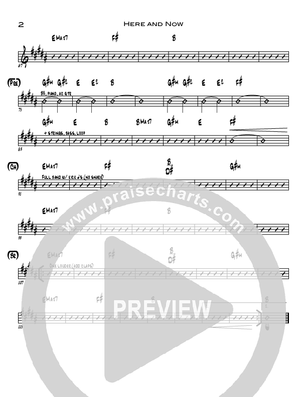 Here And Now Rhythm Chart (Eddie Kirkland)