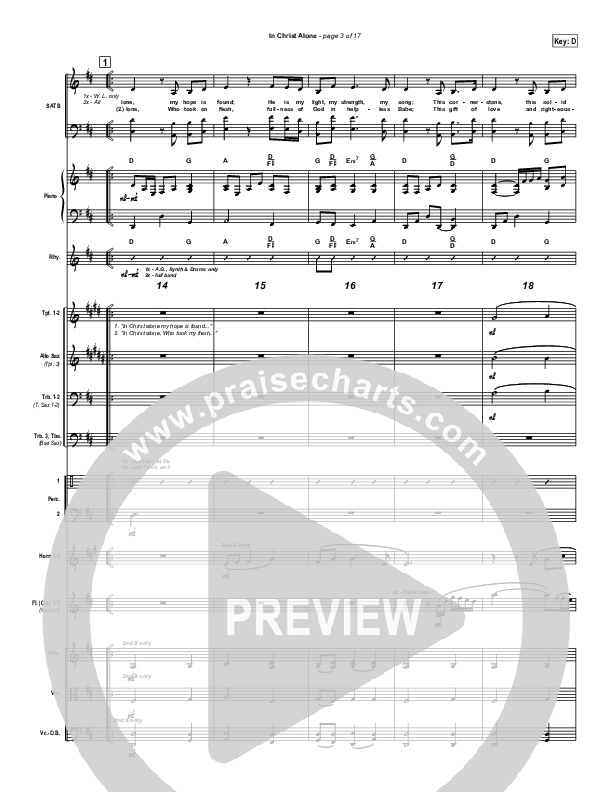 In Christ Alone Conductor's Score (Geoff Moore)