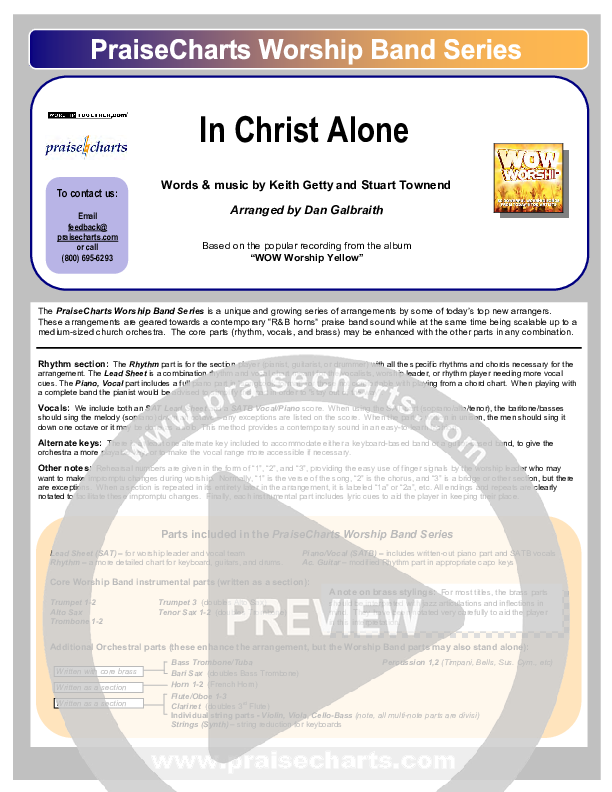 In Christ Alone Orchestration (Geoff Moore)
