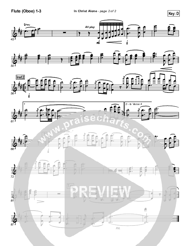 In Christ Alone Flute/Oboe 1/2/3 (Geoff Moore)