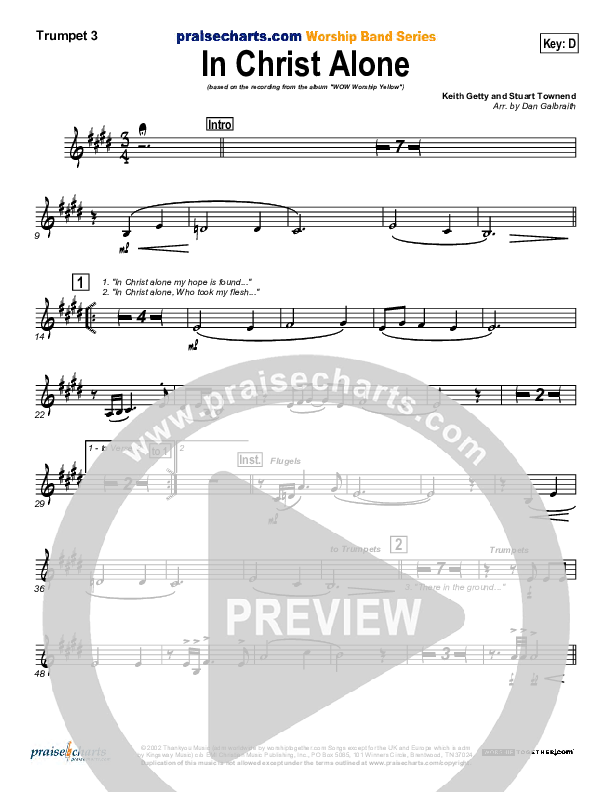 In Christ Alone Trumpet 3 (Geoff Moore)
