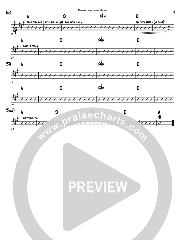 Poderoso Dios (Everlasting God) Rhythm Chart (Seth Condrey)