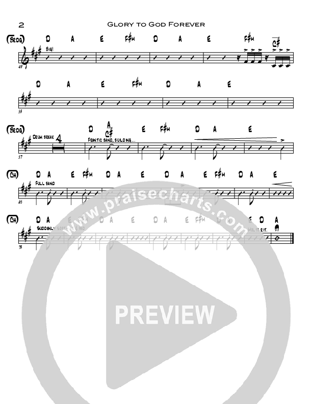 Gloria A Dios (Glory To God Forever) Rhythm Chart (Seth Condrey)