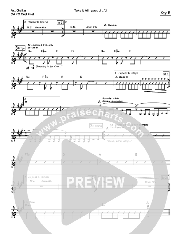 Take It All Acoustic Guitar (Hillsong UNITED)