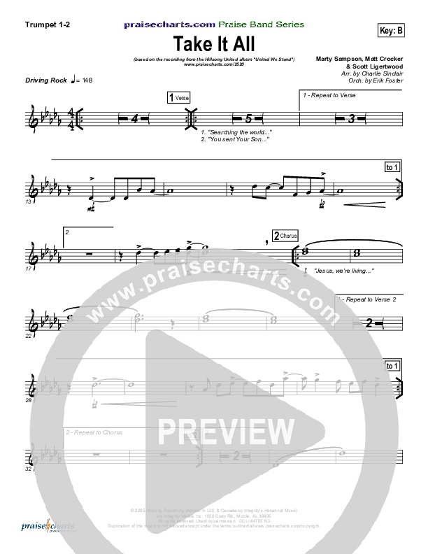 Take It All Trumpet 1,2 (Hillsong UNITED)