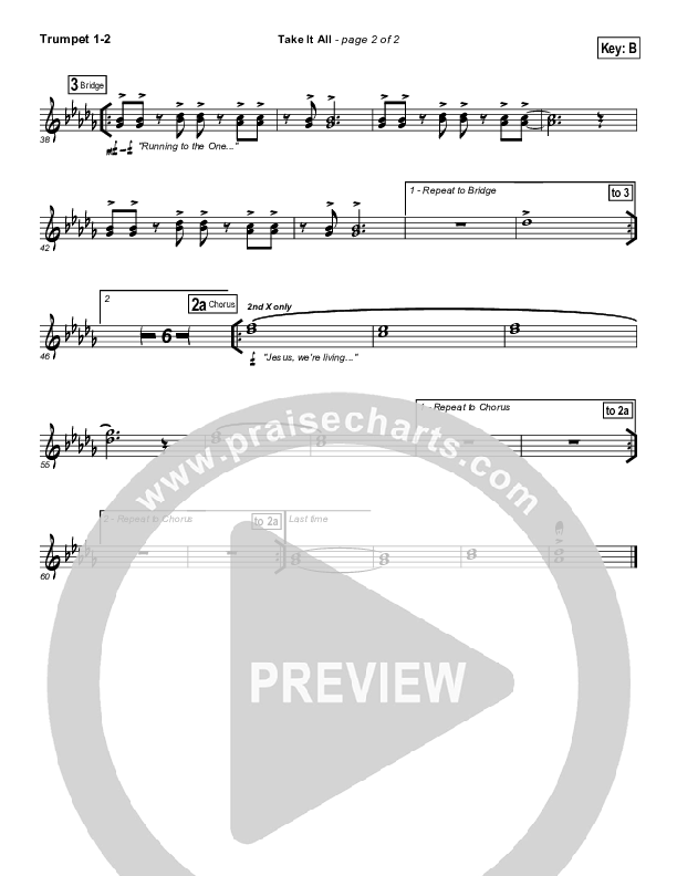 Take It All Trumpet 1,2 (Hillsong UNITED)