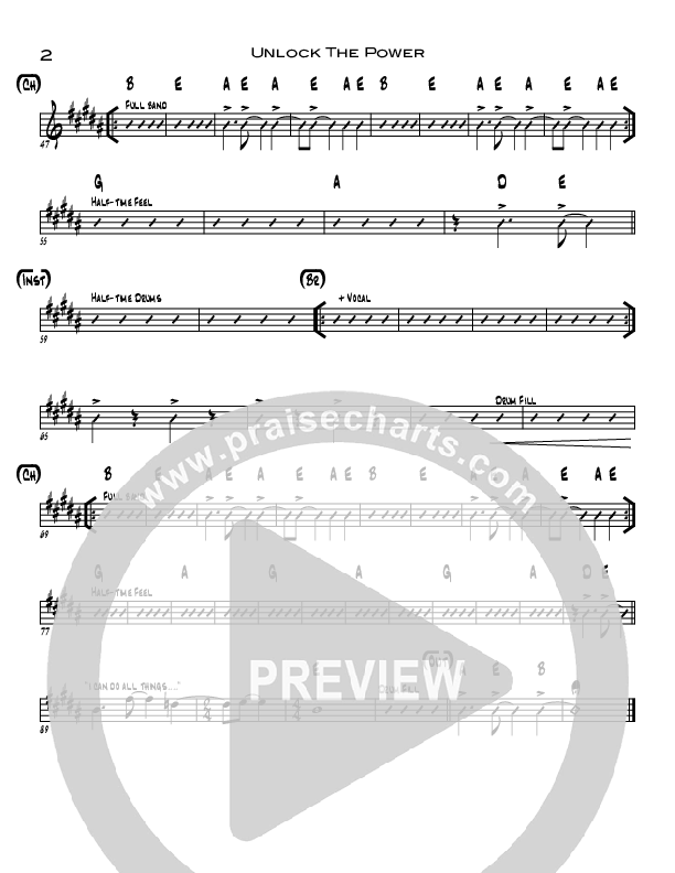 Unlock The Power Rhythm Chart (North Point Kids / Jonathan Shelton)