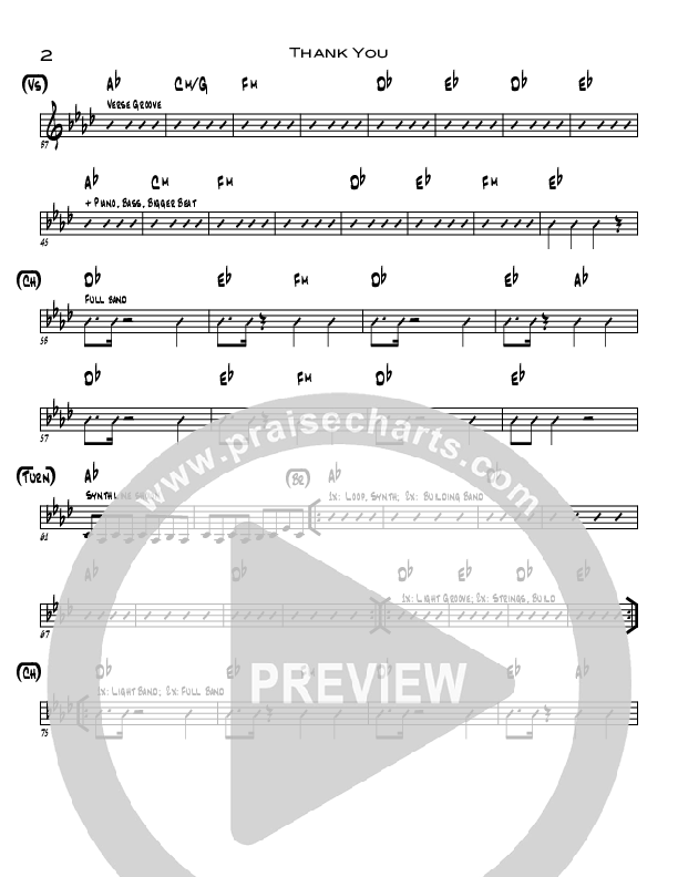 Thank You Rhythm Chart (North Point Kids / Candi Pearson Shelton)