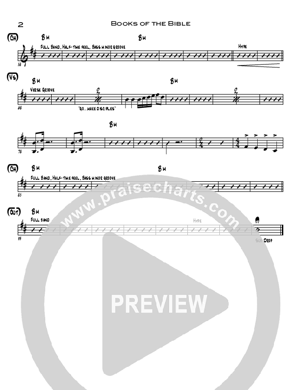 Books Of The Bible Rhythm Chart (North Point Kids / Heath Balltzglier / Seth Condrey)