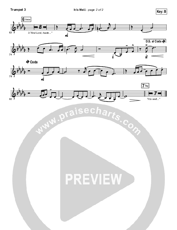 It Is Well Trumpet 3 (Todd Fields / North Point Worship)
