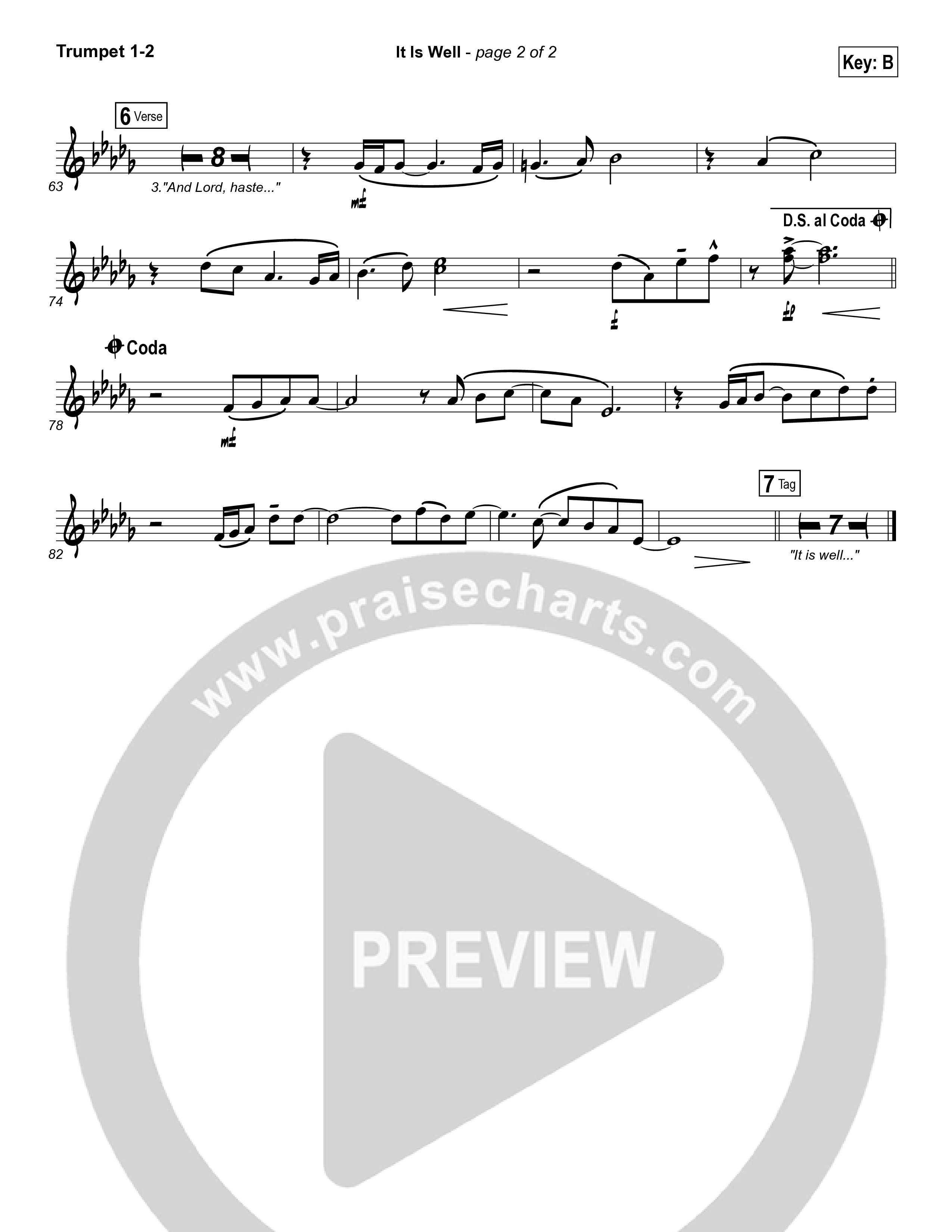 It Is Well Trumpet 1,2 (Todd Fields / North Point Worship)