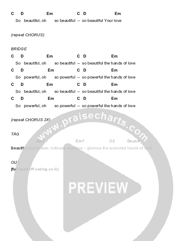 Hands Of The Healer Chords & Lyrics (Eddie Kirkland / North Point Worship)