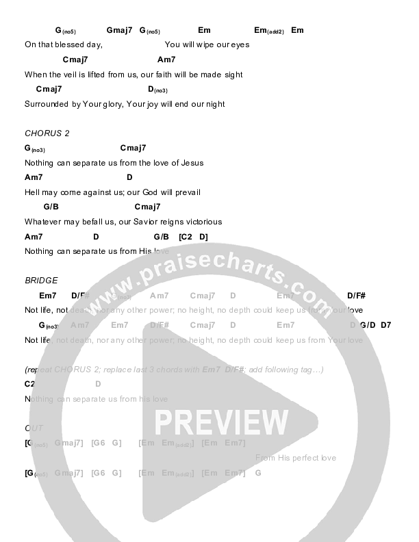 Nothing Can Separate Us Chords & Lyrics (Todd Fields / North Point Worship)