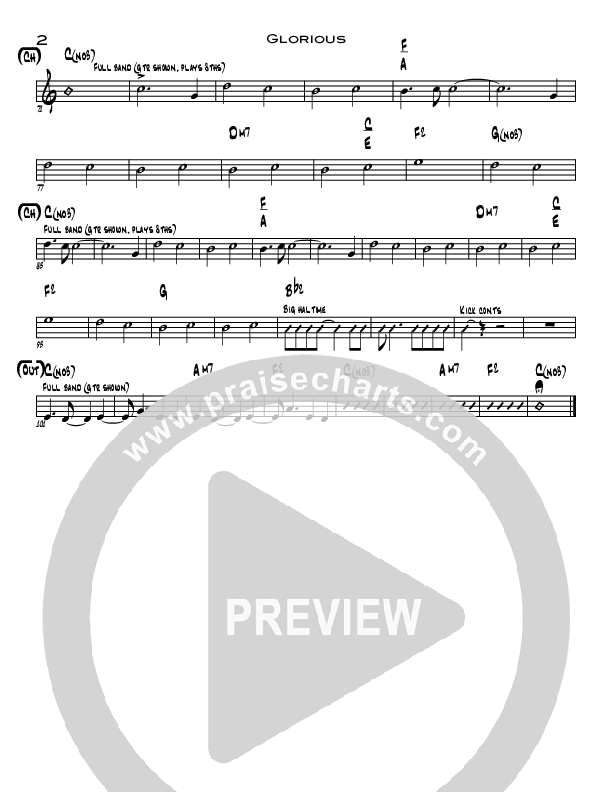 Glorious Rhythm Chart (Todd Fields / North Point Worship)