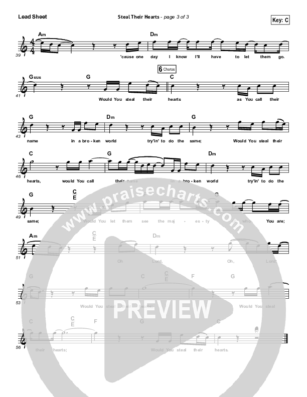 Steal Their Hearts Lead Sheet (The Neverclaim)