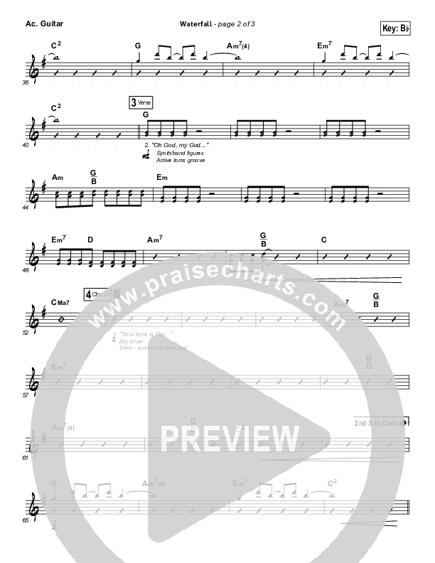 Waterfall Acoustic Guitar (Chris Tomlin)