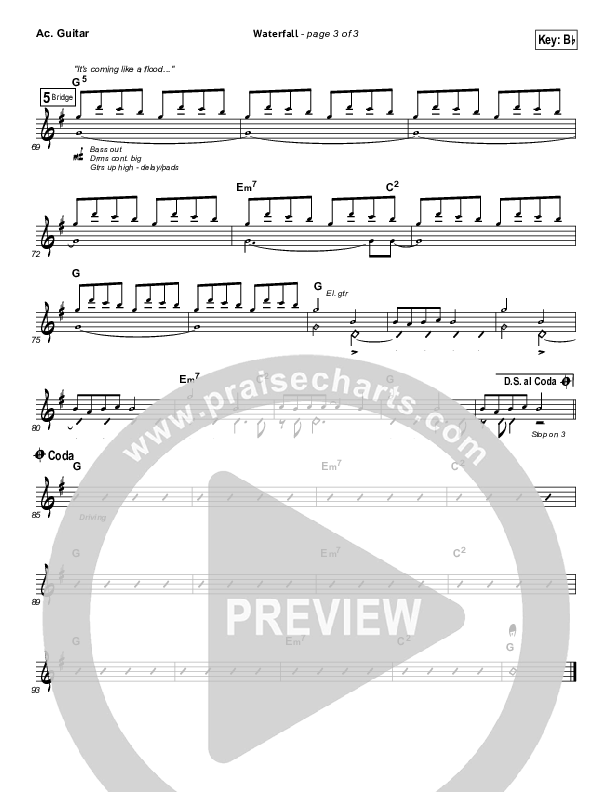 Waterfall Acoustic Guitar (Chris Tomlin)