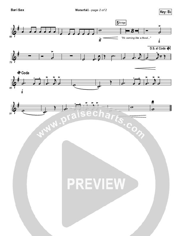 Waterfall Bari Sax (Chris Tomlin)