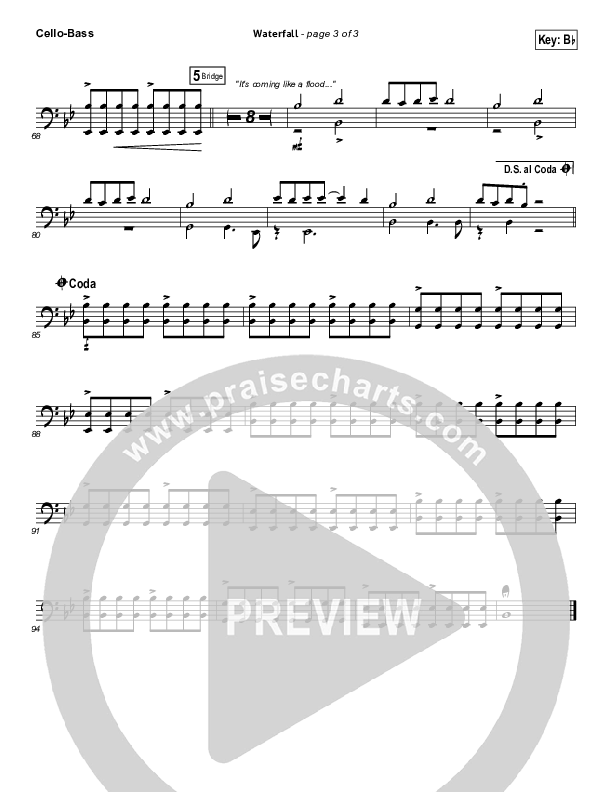 Waterfall Cello/Bass (Chris Tomlin)