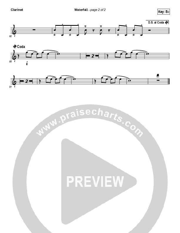 Waterfall Clarinet (Chris Tomlin)
