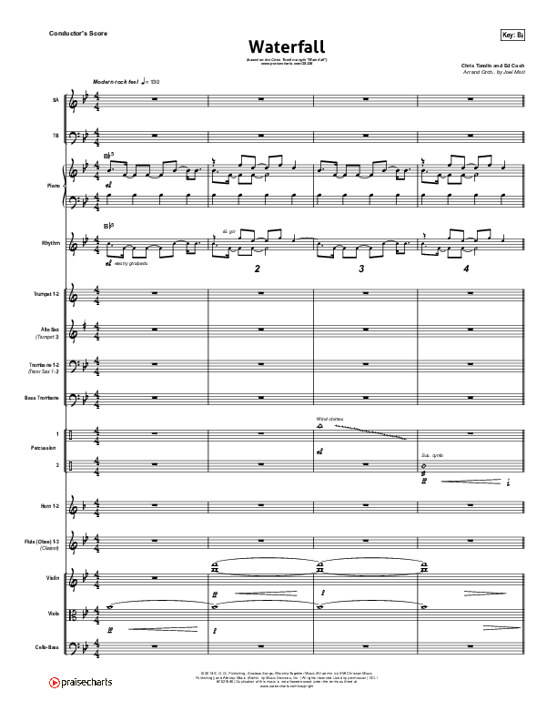 Waterfall Conductor's Score (Chris Tomlin)